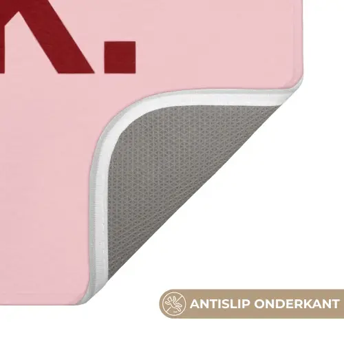 Statement - Krachtig - Roze Badmat klein -USP_AntislipNL