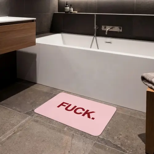 Statement - Krachtig - Roze Badmat klein -sfeer3