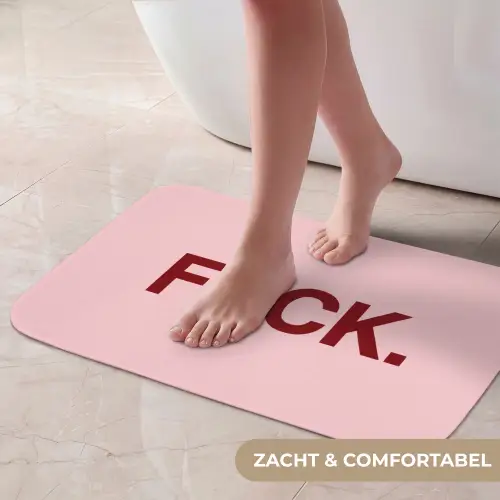 Statement - Krachtig - Roze Badmat klein -USP_ZachtNL