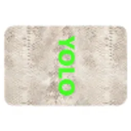 YOLO - Groen - Neon - Slangenprnt Badmat klein -3d