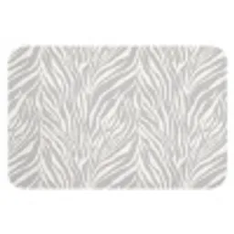Zebra - Motief - Grijs Badmat klein 997 -3d