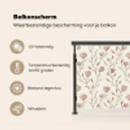 Patroon - Klassiek - Roze Balkonbeschermer Duitsland klein 596 -specs_NL