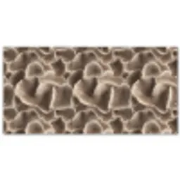 Waaiervorm - Beige - Vezel textuur Balkonbeschermer Duitsland klein 596 -zz_3d