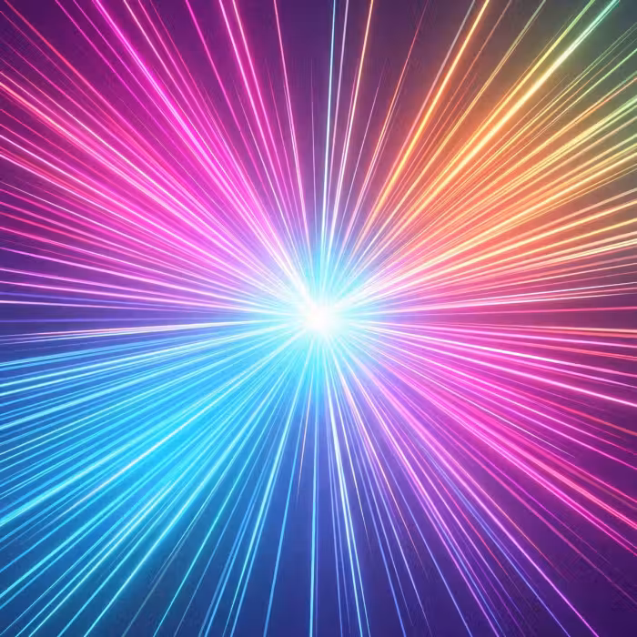 Behang - Abstract - Light - Burst - Modern - Colorful