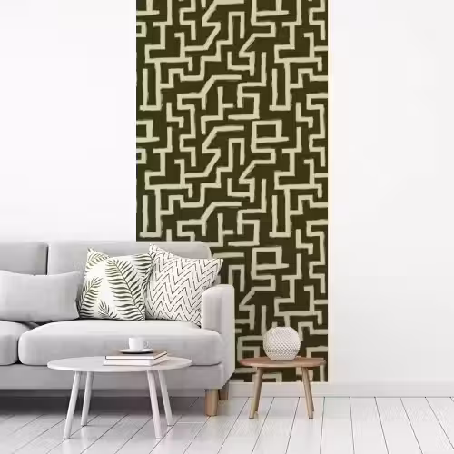 Abstract - Lijnen - Groen fotobehang vinyl groot 64 -woonkamer