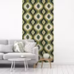 Abstract - Ritmisch - Groen fotobehang vinyl groot 64 -woonkamer
