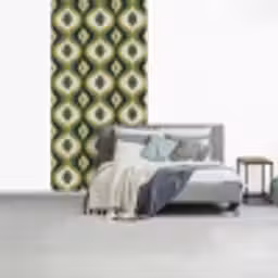 Abstract - Ritmisch - Groen fotobehang vinyl groot 64 -slaapkamer