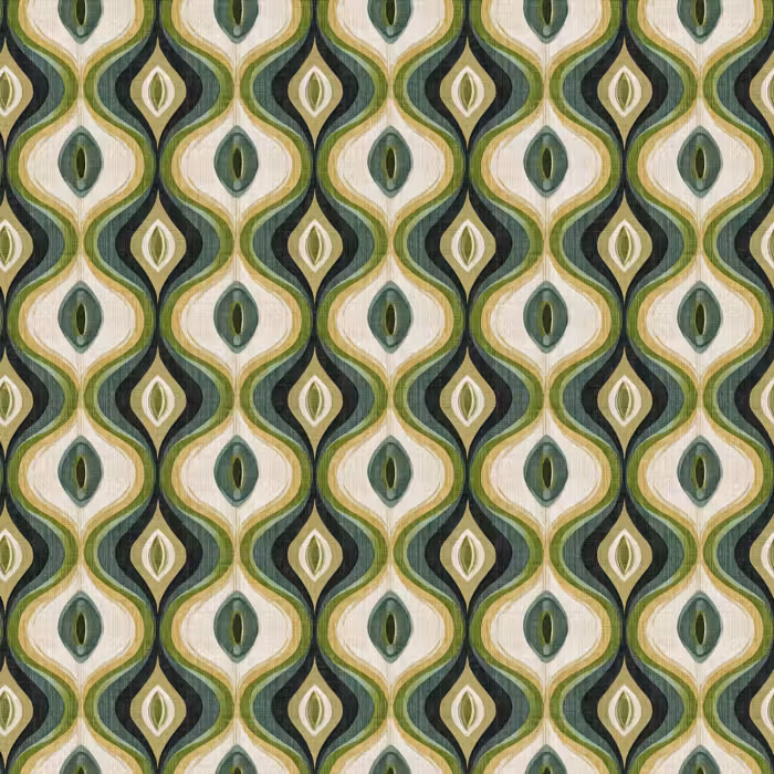 Behang - Abstract - Ritmisch - Groen