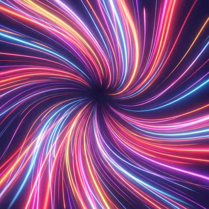 Behang - Abstract - Swirl - Futuristic - Neon
