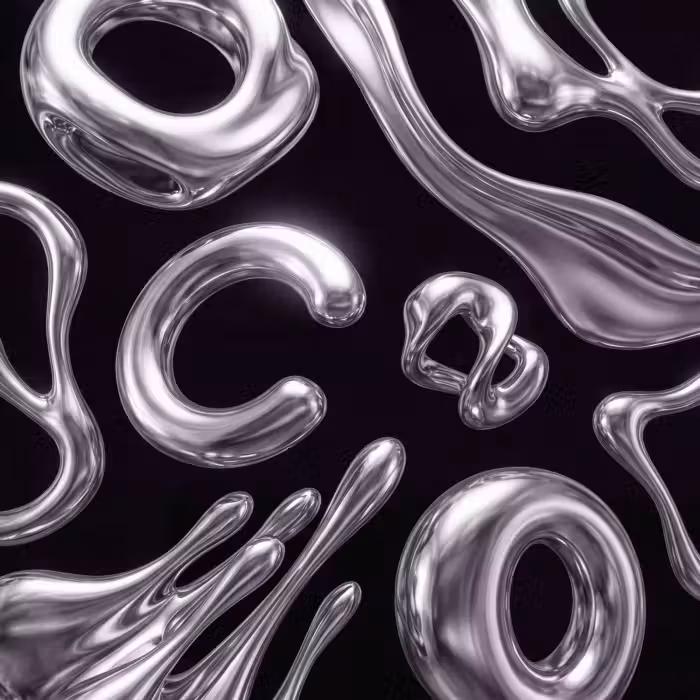 Behang - Abstract - Vormen - Zilver