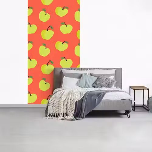 Appels - Modern - Groen fotobehang vinyl groot 64 -slaapkamer