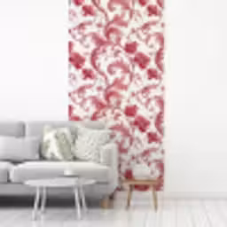Barok - Patroon - Rood fotobehang vinyl groot 64 -woonkamer