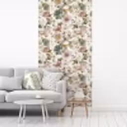 Bloemen - Patroon - Pastel fotobehang vinyl groot 64 -woonkamer
