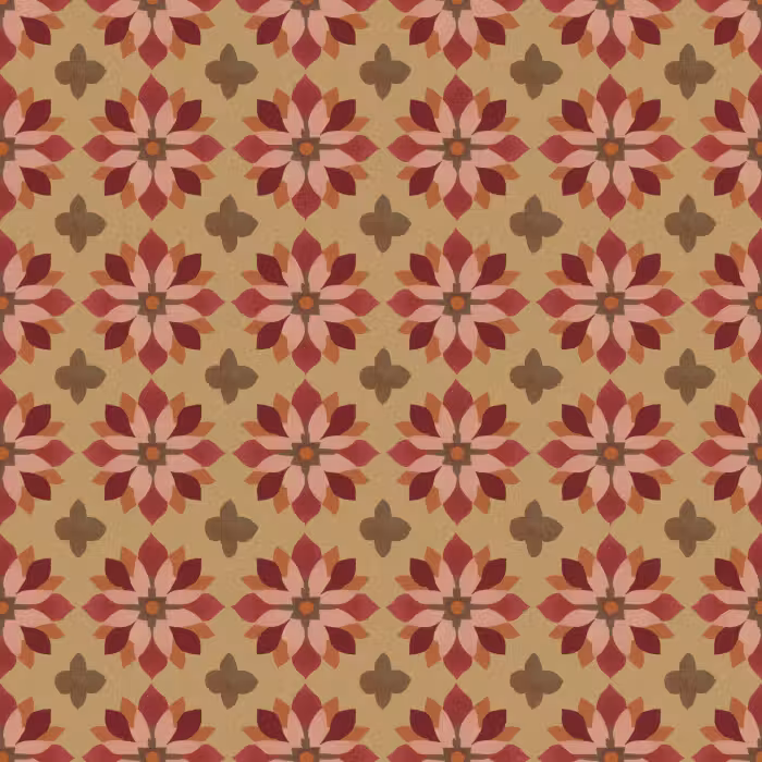 Behang - Bloemen - Retro - Groen