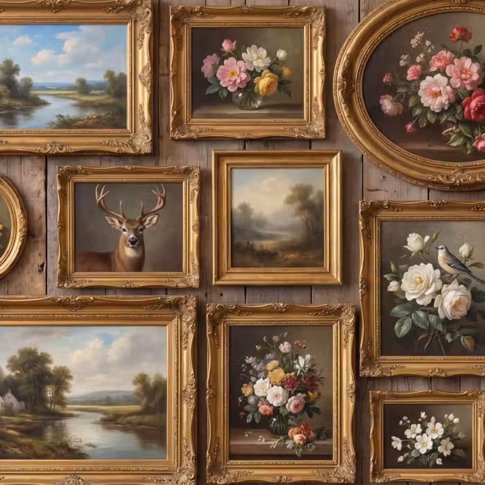Behang - Bloemen - Rozen - Klassiek - Vaas - Kleurrijk