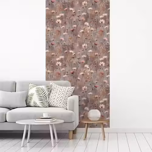 Bloemen - Wild - Pastel fotobehang vinyl groot 64 -woonkamer