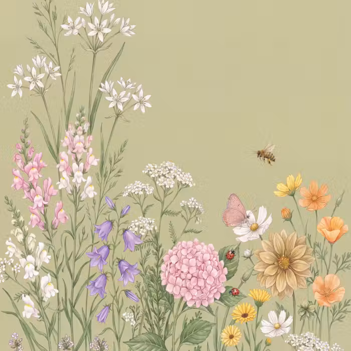 Behang - Botanisch - Bloemen - Kleurrijk