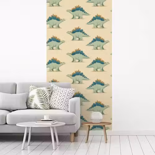 Dino - Patroon - Groen fotobehang vinyl groot 64 -woonkamer