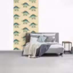 Dino - Patroon - Groen fotobehang vinyl groot 64 -slaapkamer
