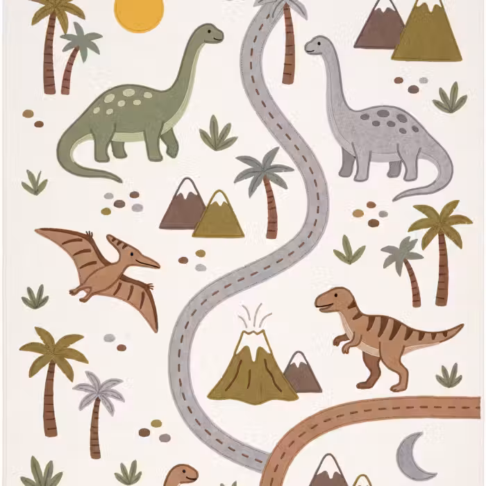 Behang - Dinosaurus - Natuur - Speels