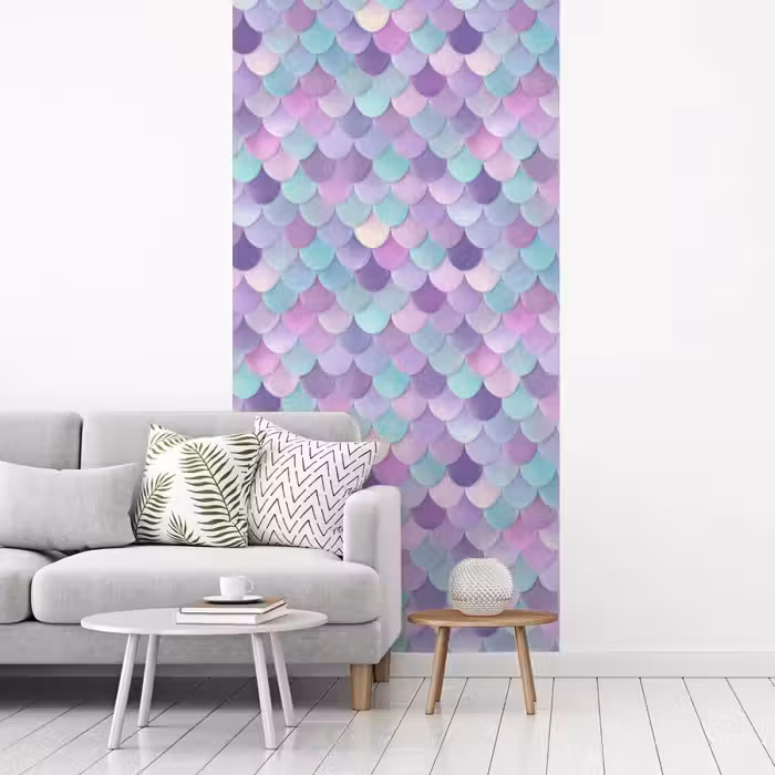 Dromerig - Zeemeermin - Pastel fotobehang vinyl groot 64 -woonkamer