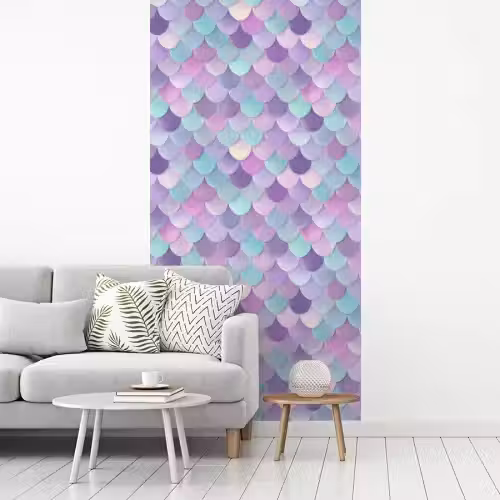 Dromerig - Zeemeermin - Pastel fotobehang vinyl groot 64 -woonkamer