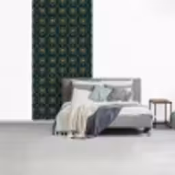 Geometrisch - Elegant - Groen fotobehang vinyl groot 64 -slaapkamer