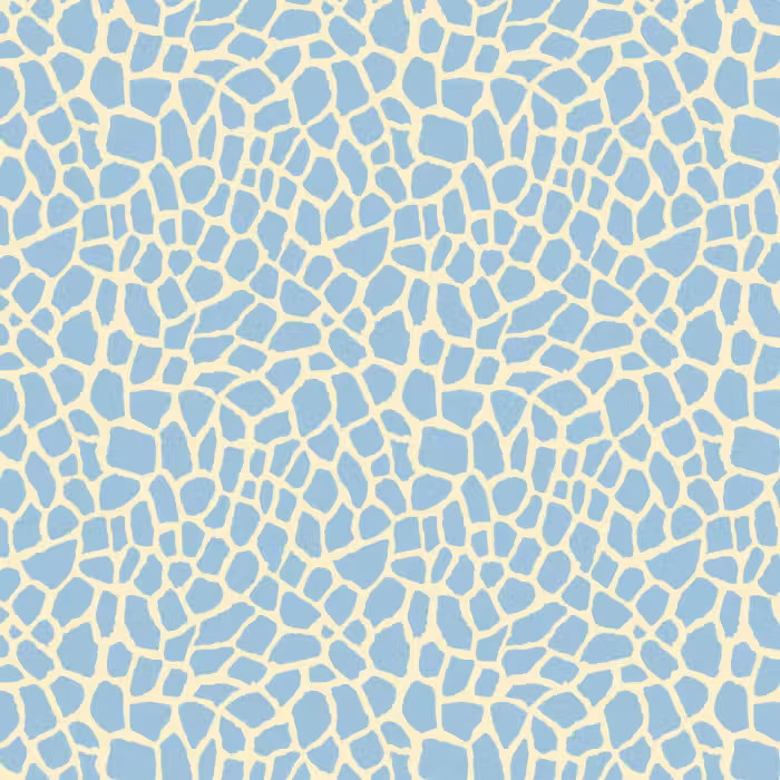 Behang - Giraf - Modern - Blauw