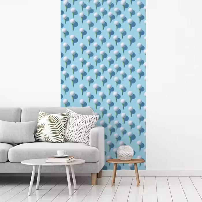 Golf - Ballen - Blauw fotobehang vinyl groot 64 -woonkamer
