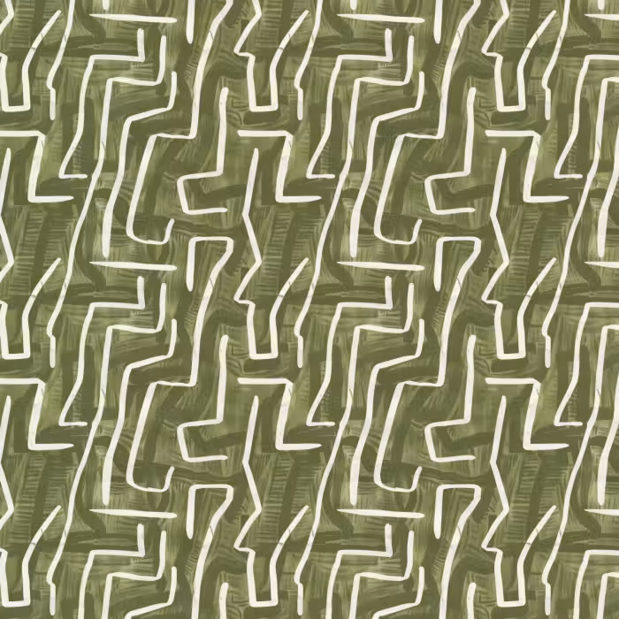 Behang - Groen - Abstract - Penseelstreken - Patroon