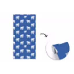 IJsbeer - Patroon - Blauw fotobehang vinyl groot 64 -3d