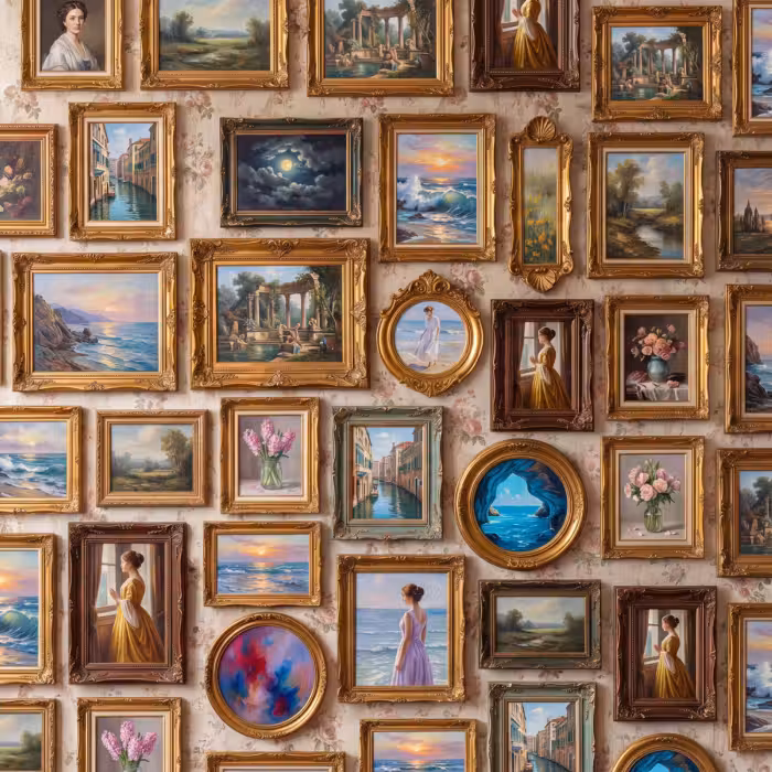 Behang - Interieur - Kunst - Collectie - Klassiek - Goud