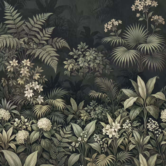 Behang - Jungle - Bladeren - Botanisch - Groen