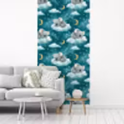Koala's - Betoverend - Blauw fotobehang vinyl groot 64 -woonkamer