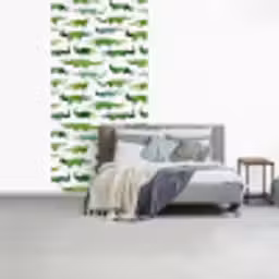 krokodillen - Speels - Groen fotobehang vinyl groot 64 -slaapkamer