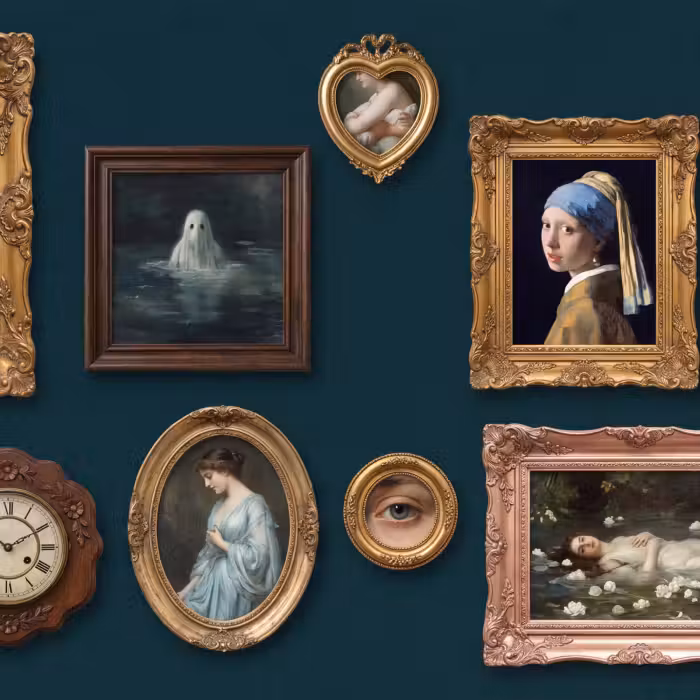 Behang - Kunst - Schilderijen - Decoratie - Klassiek - Groen