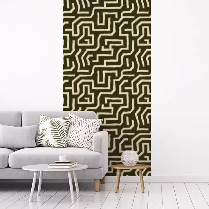Lijnen - Abstract - Groen fotobehang vinyl groot 64 -woonkamer