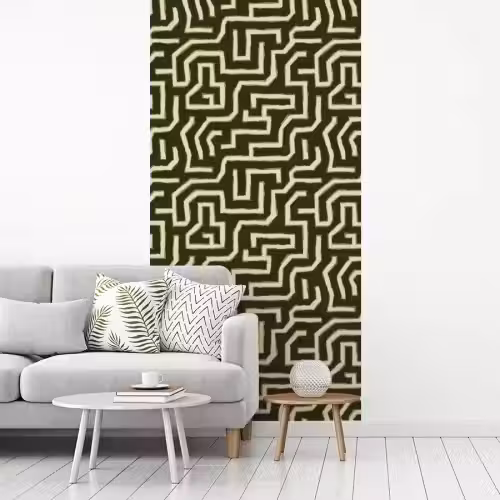 Lijnen - Abstract - Groen fotobehang vinyl groot 64 -woonkamer