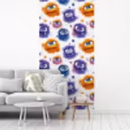 Monstertjes - Aquarel - Kleurrijk fotobehang vinyl groot 64 -woonkamer