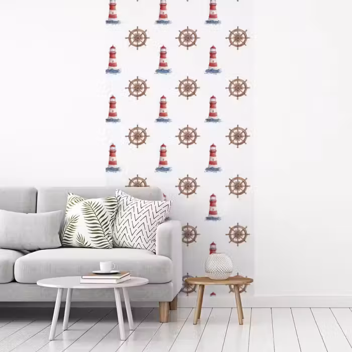 Nautisch - Klassiek - Rood fotobehang vinyl groot 64 -woonkamer