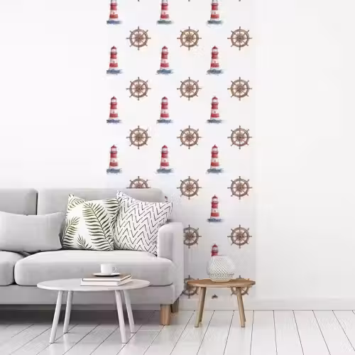 Nautisch - Klassiek - Rood fotobehang vinyl groot 64 -woonkamer