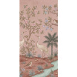 Nostalgisch - Reigers - Roze Behang Vlies klein -3d_website
