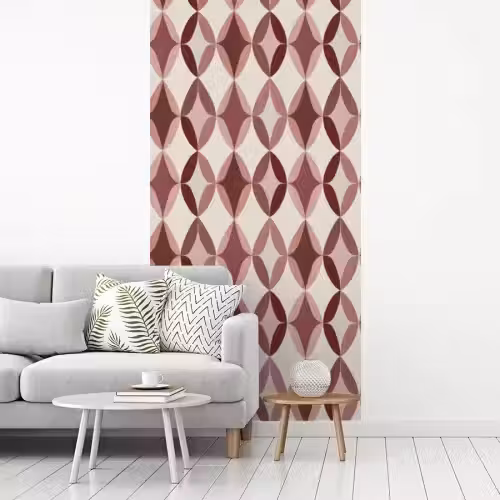 Ovaal - Textuur - Roze fotobehang vinyl groot 64 -woonkamer