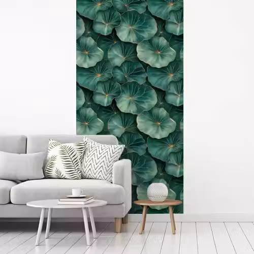 Patroon - Bladeren - Groen fotobehang vinyl groot 64 -woonkamer