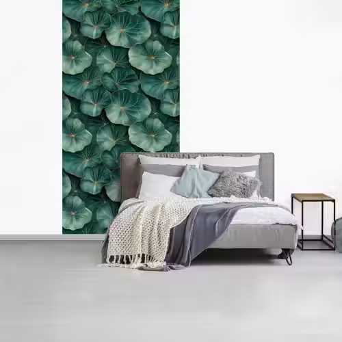 Patroon - Bladeren - Groen fotobehang vinyl groot 64 -slaapkamer