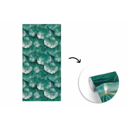 Patroon - Bladeren - Groen fotobehang vinyl groot 64 -3d