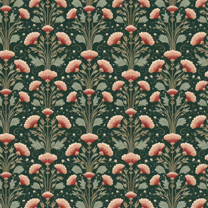 Behang - Patroon - Botanisch - Kleurrijk