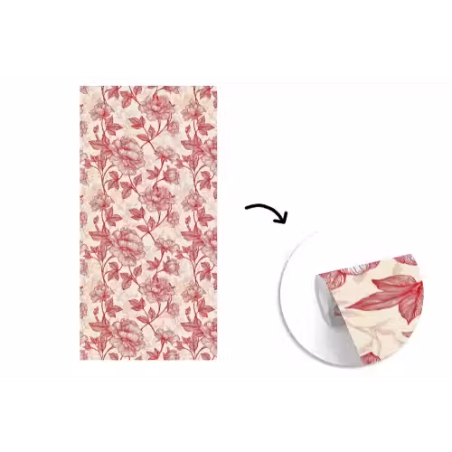 Pioenrozen - Modern - Rood fotobehang vinyl groot 64 -3d