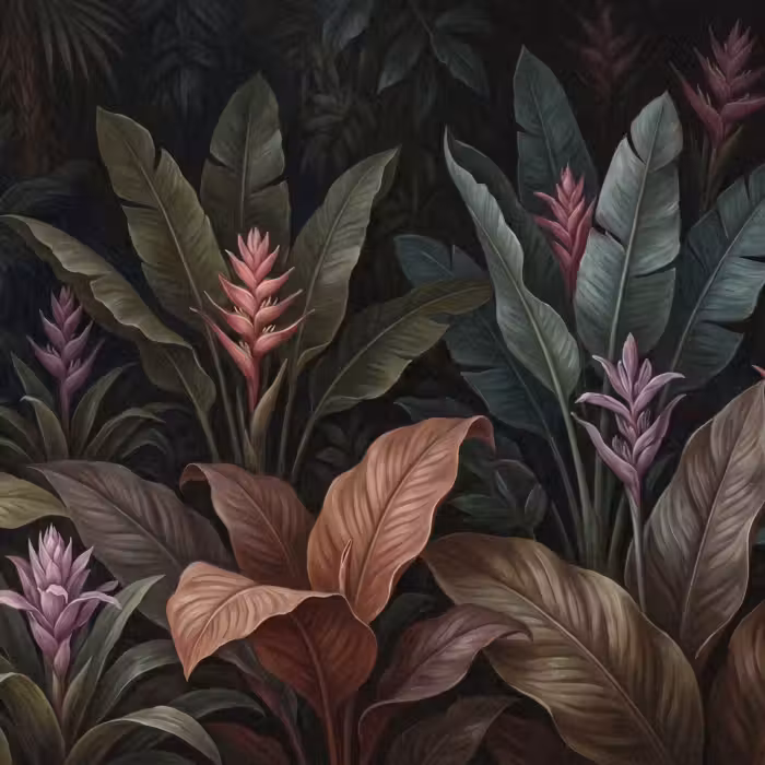 Behang - Planten - Tropisch - Jungle - Donker - Natuur