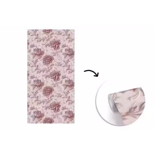 Reliëf - Pioenrozen - Roze fotobehang vinyl groot 64 -3d